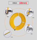 Home Use Natural Gas Flexible Hose DN13 DN15 With Fire Proof Plastic Cover