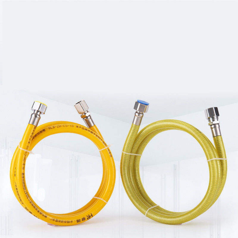 Corrugated Yellow Flexible Gas Hose 201 304 316L Stainless Steel