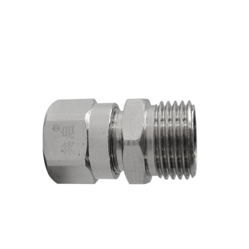 SS 304 Material Gas Pipe Fittings Socket Connector double head G1 / 2"