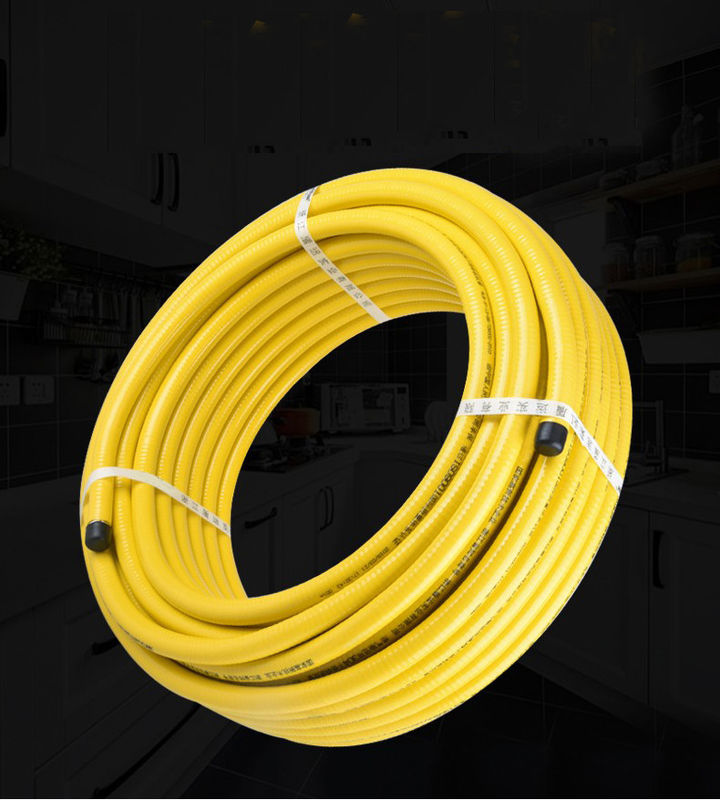 Stationary Gas Pipe Flexible Hose Outer Dia 16.8 mm for Kitchen