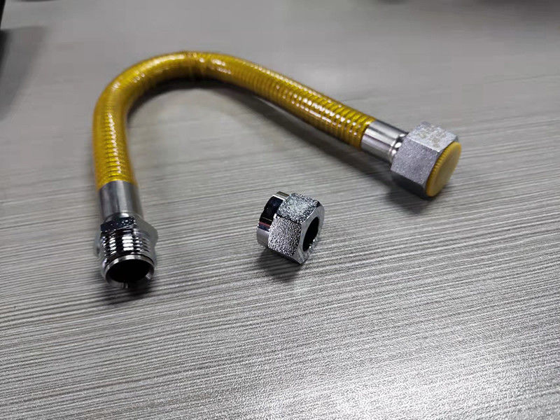 3/4" Connector DN10 OD 13.5mm Corrugated Hose with Pressure 2 Bar 29 PSI